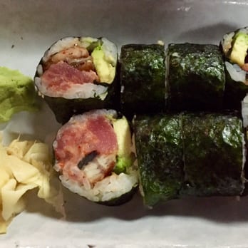 Musashi's - They're so accommodating! Asked them to make a roll and boom! (Spicy tuna, unagi, and avocado) - Sushi Bars Near Me - Seattle, Washington Musashi's - They're so accommodating! Asked them to make a roll and boom! (Spicy tuna, unagi, and avocado) - Sushi Bars Near Me - Seattle, Washington