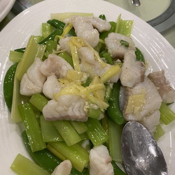 Sanbo Chinese Restaurant - Stir fried ling cod with celeries and snow peas - Cantonese Near Me - Richmond, British Columbia Sanbo Chinese Restaurant - Stir fried ling cod with celeries and snow peas - Cantonese Near Me - Richmond, British Columbia