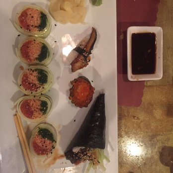 Sushi Palace - Marumba roll, eel, salmon roe and salmon skin hand roll 5Stars for a mall sushi place - Sushi Bars Near Me - Jacksonville Beach, Florida Sushi Palace - Marumba roll, eel, salmon roe and salmon skin hand roll 5Stars for a mall sushi place - Sushi Bars Near Me - Jacksonville Beach, Florida