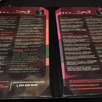 Sidebar Columbus - Menu - Lounges Near Me - Columbus, Ohio Sidebar Columbus - Menu - Lounges Near Me - Columbus, Ohio