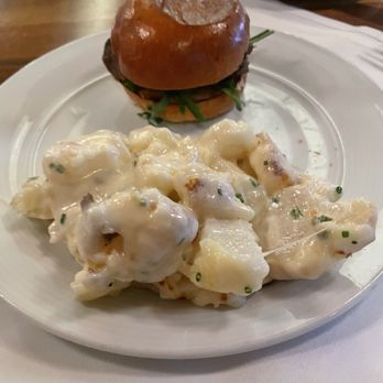 Eddie V's Prime Seafood - Mini Filet Sandwiches (2) Au Gratin Cheddar Potatoes - Seafood Near Me - Tampa, Florida Eddie V's Prime Seafood - Mini Filet Sandwiches (2) Au Gratin Cheddar Potatoes - Seafood Near Me - Tampa, Florida