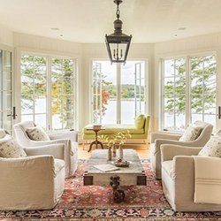 Giannetti Home - We love seeing how Courtney used a splash of color with our Courtney Chair to create this beautiful warm room.