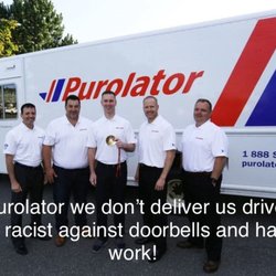 Purolator - Not actually delivery racist against doorbells