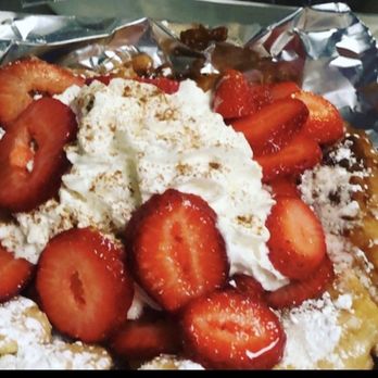 Frenzee funnel cake - Strawberry - Custom Cakes Near Me Frenzee funnel cake - Strawberry - Custom Cakes Near Me