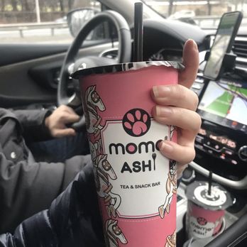 Momo Ashi - Large milk tea with boba 2 for $7 - Bubble Tea Near Me - Bayside, New York Momo Ashi - Large milk tea with boba 2 for $7 - Bubble Tea Near Me - Bayside, New York