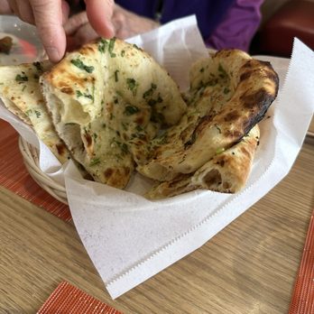 Bhatti Himalayan Grill - Garlic naan - Indian Near Me - San Diego, California