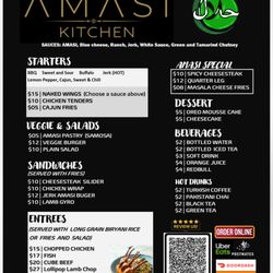 Amasi Kitchen & Hookah Lounge - Menu