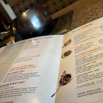 The Melting Pot - a menu for a restaurant - Fondue Near Me - Duluth, Georgia