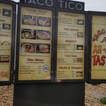 Taco Tico - Drive thru menu at Taco Tico - Mexican Near Me - Lexington, Kentucky Taco Tico - Drive thru menu at Taco Tico - Mexican Near Me - Lexington, Kentucky