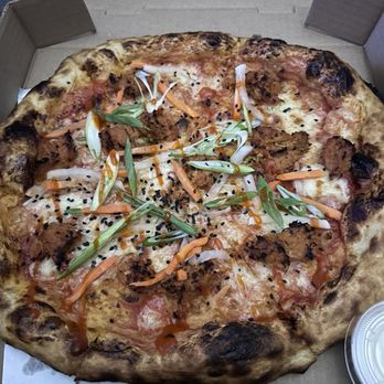 Pizza Nerds - Gochugang pulled pork pizza (rotating) - Italian Near Me - Ottawa, Ontario