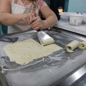 Sweet Tooth Rolled Ice Cream - a little girl making a pastry - Desserts Near Me - Calgary, Alberta Sweet Tooth Rolled Ice Cream - a little girl making a pastry - Desserts Near Me - Calgary, Alberta