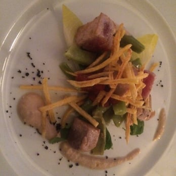 Restaurant Rubino - Fish appetizer: tuna - Swiss Food Near Me - Basel, BS Restaurant Rubino - Fish appetizer: tuna - Swiss Food Near Me - Basel, BS