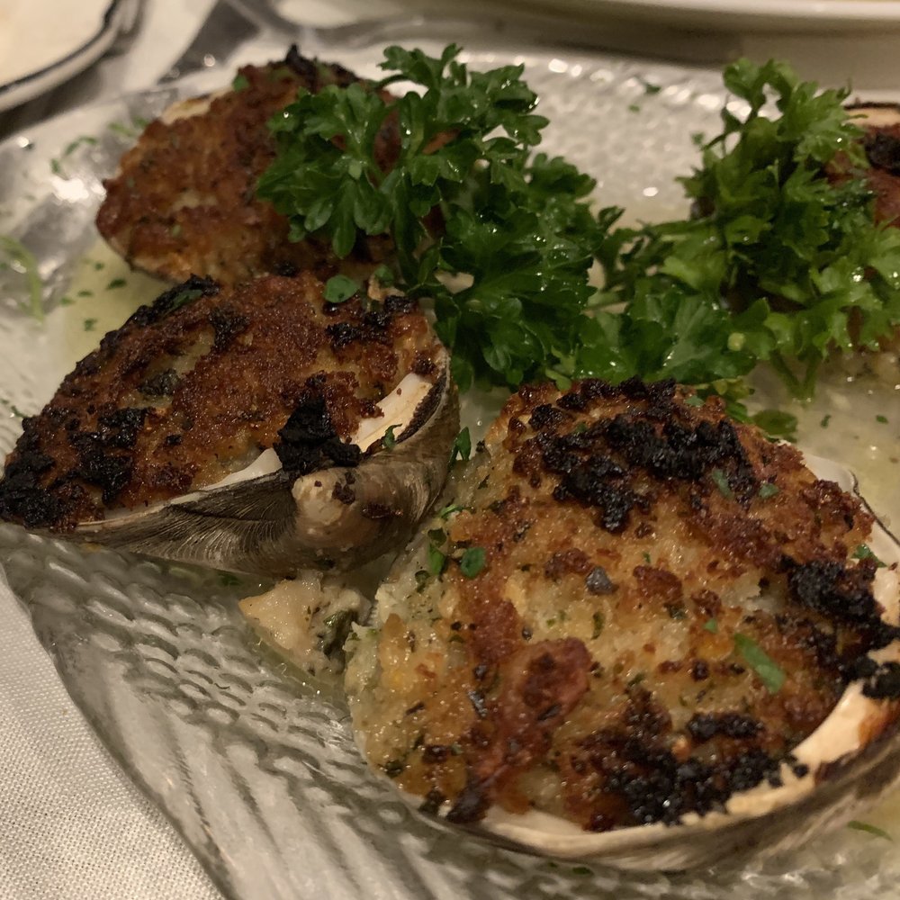 Roberto's II Ristorante - Breadcrumbs with chopped clams. No taste of clams whatsoever. - Italian Near Me - Edgewater, New Jersey Roberto's II Ristorante - Breadcrumbs with chopped clams. No taste of clams whatsoever. - Italian Near Me - Edgewater, New Jersey