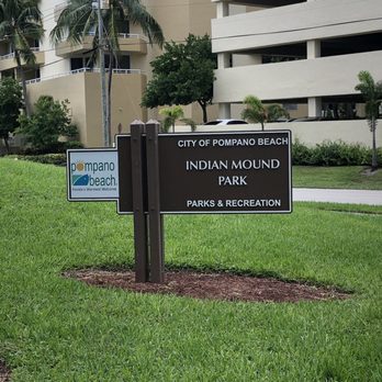 Indian Mound Park - Entry sign - Landmarks & Historical Buildings Near Me - Pompano Beach, Florida