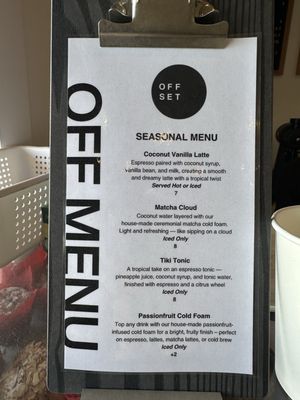 Menu photo 2 Offset Coffee Roasters Torrance, CA Menu photo 2 Offset Coffee Roasters Torrance, CA