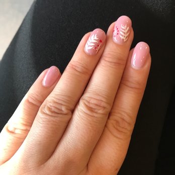Her Nails Bar - Gel manicure, taro pudding color, with Christmas designs inspired by @pinkieorlando (Instagram). - Nail Salons Near Me - Longwood, Florida Her Nails Bar - Gel manicure, taro pudding color, with Christmas designs inspired by @pinkieorlando (Instagram). - Nail Salons Near Me - Longwood, Florida