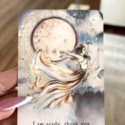 The Blonde Priestess - Moon Deck Card