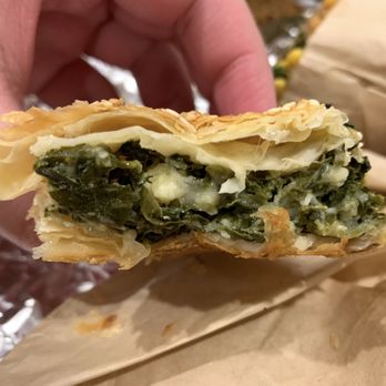 Falafel Palace - Spinach and Feta Boreka - Greek Near Me - Northridge, California Falafel Palace - Spinach and Feta Boreka - Greek Near Me - Northridge, California