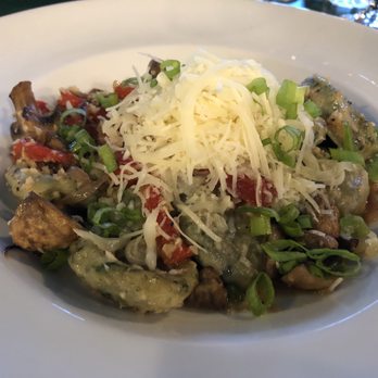 Mediterranean Grill - homemade gnocchi topped with peppers, scallions and cheese - Greek Near Me - Helena, Montana