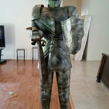 Sal's Deliveries - Antique Replica of a Knights armor!! Our client was very into Medieval kind of stuff and this was one of my Favorites!! - Movers Near Me - Rancho Mirage, California Sal's Deliveries - Antique Replica of a Knights armor!! Our client was very into Medieval kind of stuff and this was one of my Favorites!! - Movers Near Me - Rancho Mirage, California