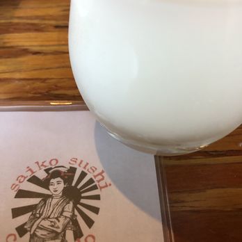 Saiko Sushi - small Snow Maiden Nigori sake - Sushi Bars Near Me - Coronado, California Saiko Sushi - small Snow Maiden Nigori sake - Sushi Bars Near Me - Coronado, California