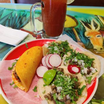 El Rulas Tacos - Lengua, cabeza, tripa, and barbacoa tacos paired with a mechelada - Mexican Near Me - Manassas, Virginia El Rulas Tacos - Lengua, cabeza, tripa, and barbacoa tacos paired with a mechelada - Mexican Near Me - Manassas, Virginia