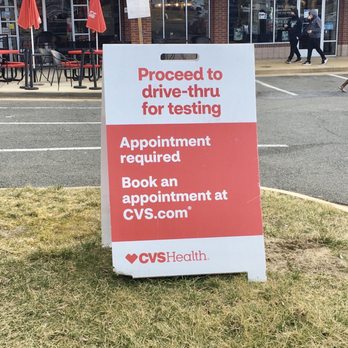 CVS Pharmacy - Covid Testing Signage - Drugstores Near Me - Falls Church, Virginia