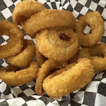 Uptown Burger - Crispy, crunchy onion rings - perfect w ketchup or bbq sauce - Burgers Near Me - Fullerton, California Uptown Burger - Crispy, crunchy onion rings - perfect w ketchup or bbq sauce - Burgers Near Me - Fullerton, California