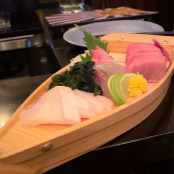 Hello Sunshine - Big Boat Sashimi (bone found in piece!) - Bars Near Me - Banff, Alberta Hello Sunshine - Big Boat Sashimi (bone found in piece!) - Bars Near Me - Banff, Alberta
