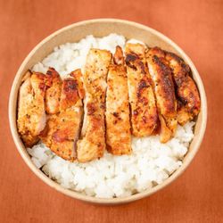 Gainz - Our signature Gainz Chicken & Rice Bowl. Every bowl packed with 55g of protein.