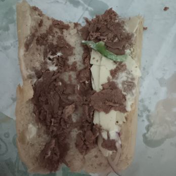 Subway - Look one tiny sliver of green pepper to go with the skimpy meat and cheese. - Sandwiches Near Me - Spartanburg, South Carolina Subway - Look one tiny sliver of green pepper to go with the skimpy meat and cheese. - Sandwiches Near Me - Spartanburg, South Carolina
