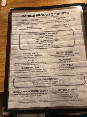 Menu photo 4 Smokin Bro’s BBQ and Steakhouse Canton, OK Menu photo 4 Smokin Bro’s BBQ and Steakhouse Canton, OK