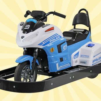 Playcious - Police bike at Playcious Vaughan Go-Karts arena - Trampoline Parks Near Me - Vaughan, Ontario Playcious - Police bike at Playcious Vaughan Go-Karts arena - Trampoline Parks Near Me - Vaughan, Ontario