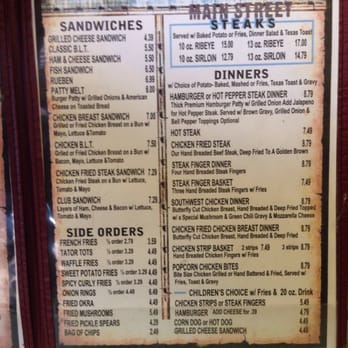 Main Street Cafe - Menu page 2 - Cafes Near Me - Matador, Texas Main Street Cafe - Menu page 2 - Cafes Near Me - Matador, Texas