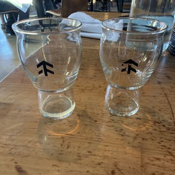 Fifty Fifty Brewing - Two beer samples that are as close as I got to a drink in this brewery. - Breweries Near Me - Truckee, California