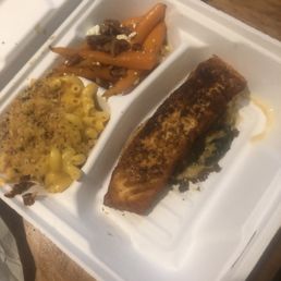 Salmon stuffed with crab and creamed spinach Salmon stuffed with crab and creamed spinach