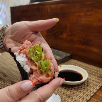 Sushi You - Huge Toro Handroll - Sushi Bars Near Me - New York, New York Sushi You - Huge Toro Handroll - Sushi Bars Near Me - New York, New York