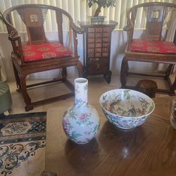 Silver Lining Estate Sales & Liquidation - King and Queen Chairs from China!  Sold for $7,000!