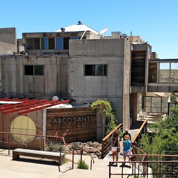 Arcosanti - View of the main building entering from the parking lot. - Tours Near Me - Mayer, Arizona