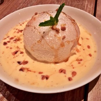 Claudette - Ile Flottante (Vanilla Crème Anglaise, Caramel, Hazelnuts Praline) - French Near Me - New York, New York Claudette - Ile Flottante (Vanilla Crème Anglaise, Caramel, Hazelnuts Praline) - French Near Me - New York, New York