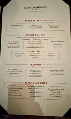 Menu photo 3 DiamondBack's Waco, TX
