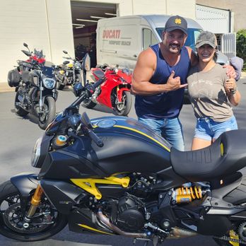 Ducati Newport Beach - Happy day with my favorite salesperson! - Motorcycle Repair Near Me - Costa Mesa, California Ducati Newport Beach - Happy day with my favorite salesperson! - Motorcycle Repair Near Me - Costa Mesa, California