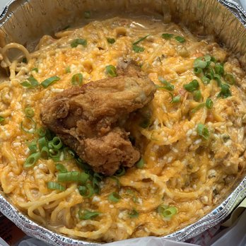 Lucy's Fried Chicken - Fried Chicken Spaghetti so so good. - New American Near Me - Austin, Texas Lucy's Fried Chicken - Fried Chicken Spaghetti so so good. - New American Near Me - Austin, Texas