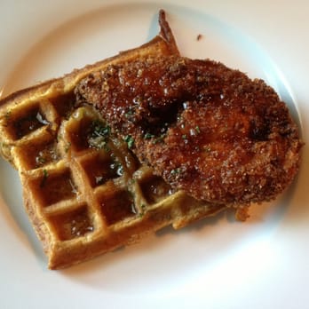 Graze - This is only the half portion of these delicious chicken and waffles that I ate the next morning. Worth going back for! - New American Near Me - Mount Pleasant, South Carolina Graze - This is only the half portion of these delicious chicken and waffles that I ate the next morning. Worth going back for! - New American Near Me - Mount Pleasant, South Carolina