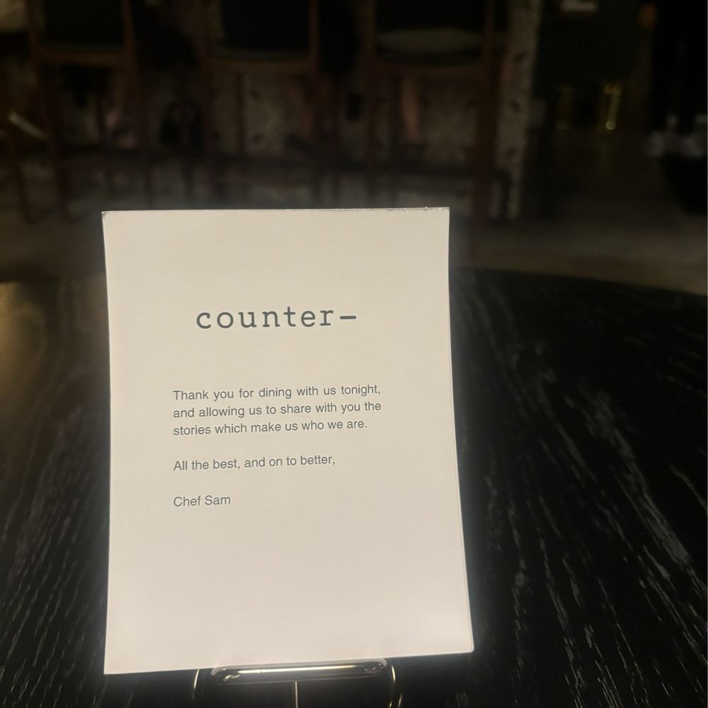 Counter- - Its all in the details - New American Near Me - Charlotte, North Carolina