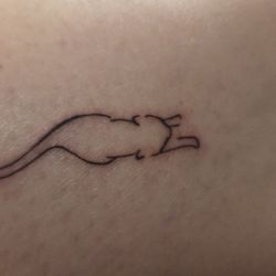 Supposed to be a cute little cat but its missing its whiskers and other leg is unfinished .