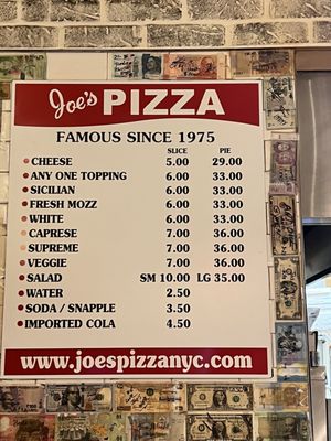 Menu photo 2 Joe's Pizza Miami, FL Menu photo 2 Joe's Pizza Miami, FL