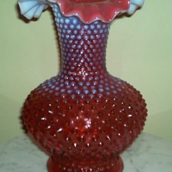 Succor Estate Sales - Bought this exquisite hobnail 10" vase. - Antiques Near Me