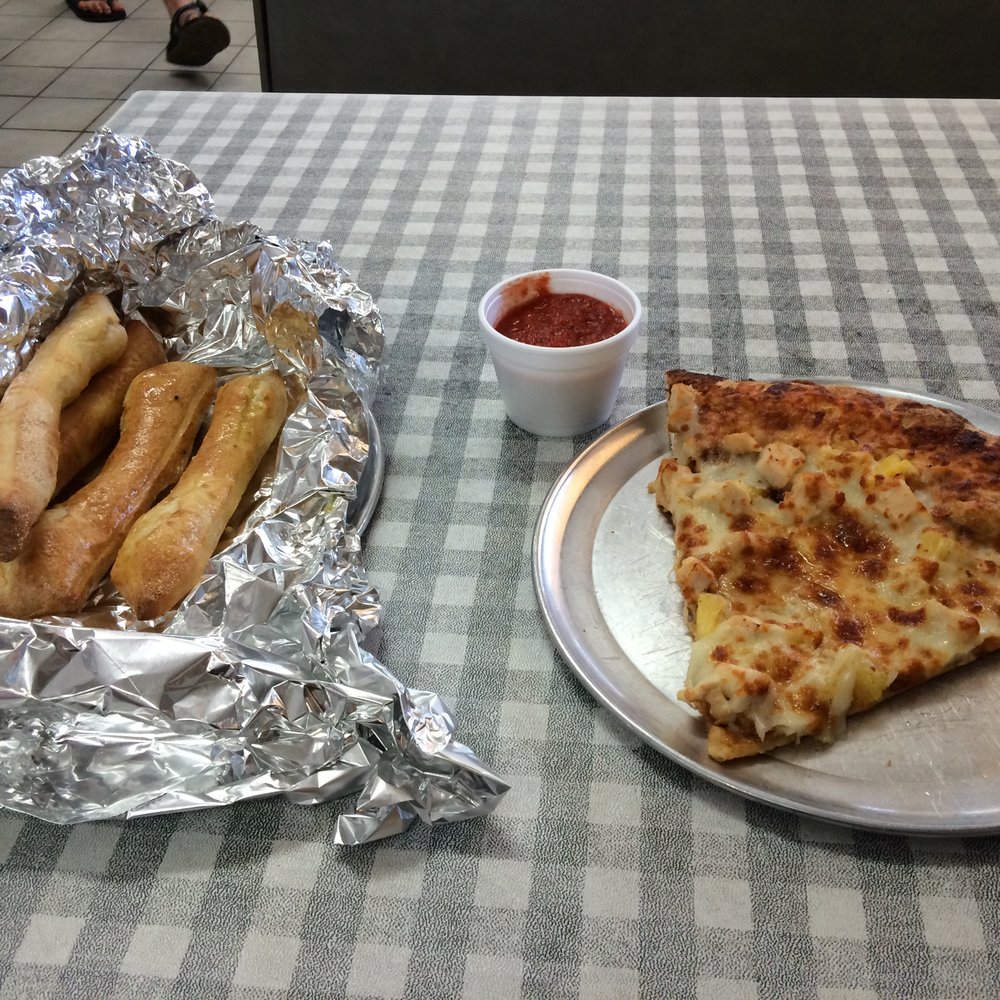 Z Brothers Pizza - One slice and a drink lunch combo with optional bread sticks and marinara sauce. - Pizza Near Me - Centerville, Utah Z Brothers Pizza - One slice and a drink lunch combo with optional bread sticks and marinara sauce. - Pizza Near Me - Centerville, Utah