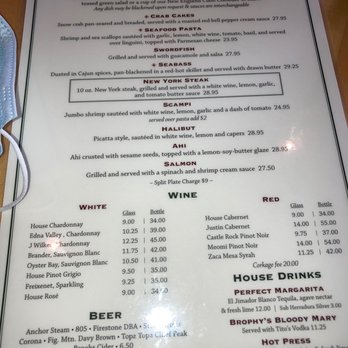 Brophy Bros - Menu - Seafood Near Me - Santa Barbara, California